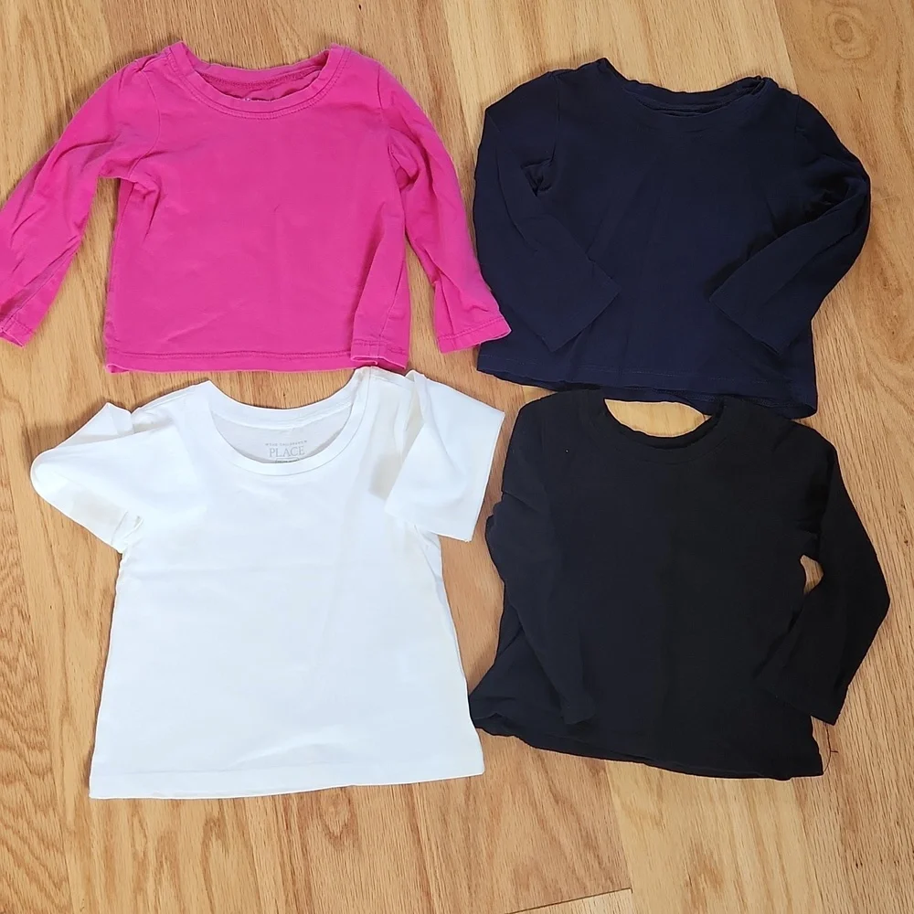 Children's Place Long Sleeves Tees set of 4 Size 12-18 months